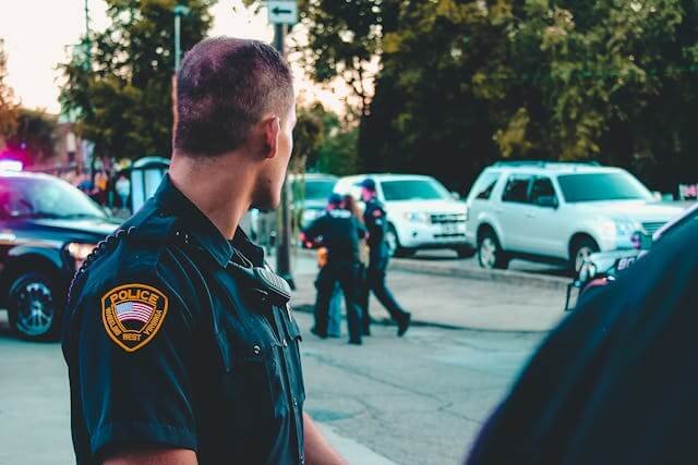 Image of police representing police and nonverbal autism